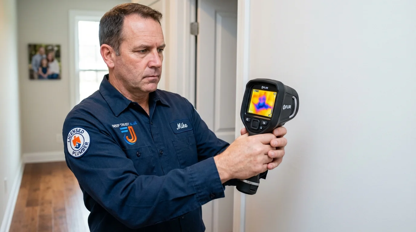 Thermal imaging leak detection by Johns Plumbing LLC in Jerseyville